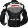 Honda CBR Racing Sports Grey Motorcycle Leather Jacket